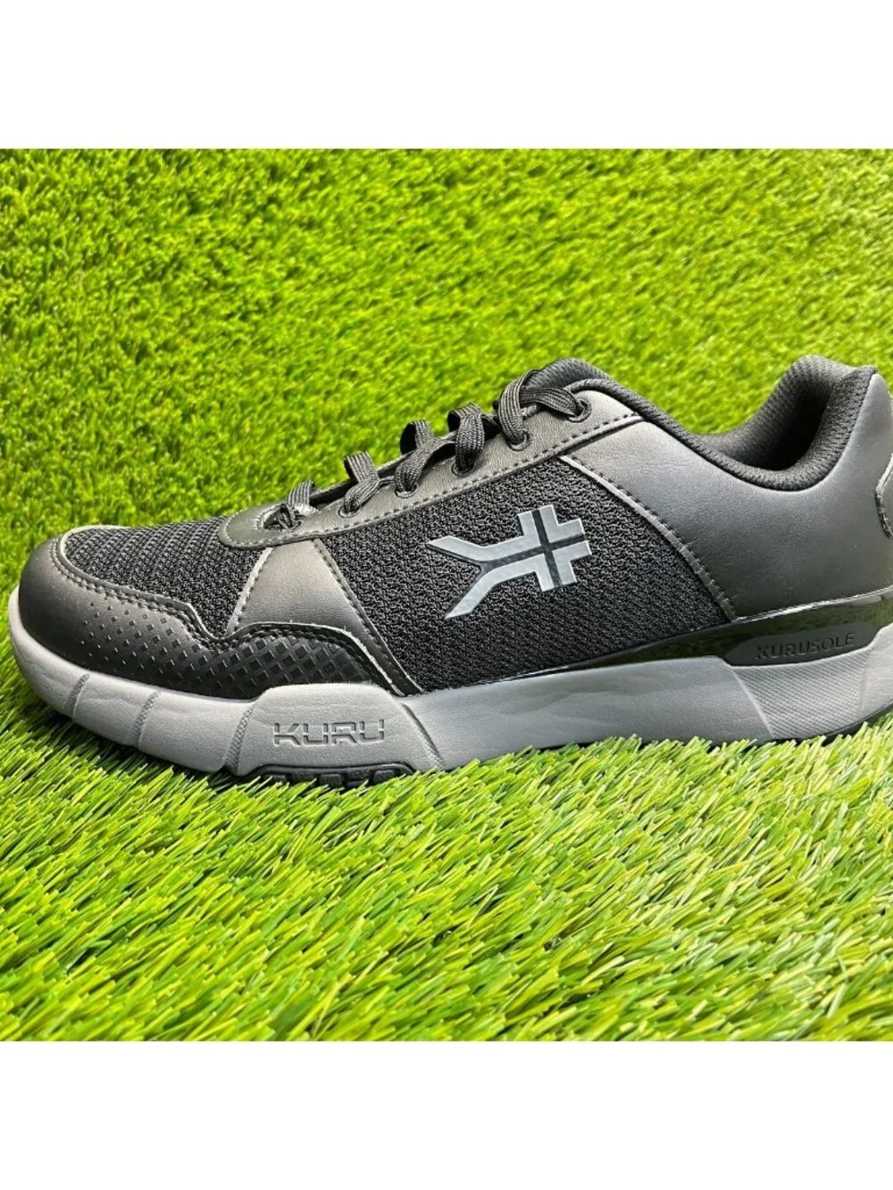 Kuru Quantum 2.0 Mens Size 11 Black Gray Athletic Running Walking Shoes Sneakers